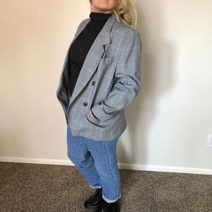 Vintage plaid blazer
